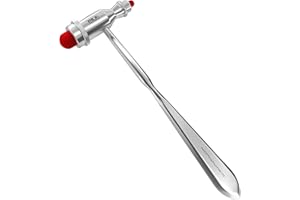 MDF INSTRUMENTS MDF® Trömner neurologico Reflex Martello con manico in punta appuntita per le risposte cutanee e superficiali - Rosso (MDF555-02)