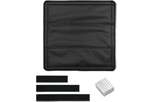 QLZOZB Magnetic Insulated Sun Roof Vent Cover Fits for MaxxAir Fan Fantastic Fan for RV and Camper Sun Blackout Cover Foldable Design