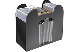 TAAVOP Card Shuffler 1-6 Deck Automatische, batteriebetriebene elektrische Kartenmischmaschine für UNO/Poker/Spielkarte