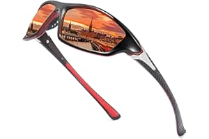 LHSDMOAT Men's Driving Sunglasses Sports Sunglasses for Men Polarized UV protection Polarized Glasses Mens Sports Polarized Sunglasses 100% UV Protection Sports Eyewear Fishing Golf Goggles Cycling Driving