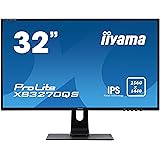 iiyama XB3270QS-B1 32" IPS LCD (sRGB:100%, NTSC: 72%), 4ms, WQHD 2560x1440, 250 cd/m² Brightness, 1x HDMI,1 x…