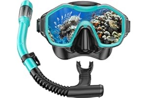 iParaAiluRy Masque Plongée Adulte Masque Tuba Adulte Masque Snorkeling Adulte avec Masque à Large Vue et Tuba Masque et Tuba Adulte pour la Natation et la Plongée