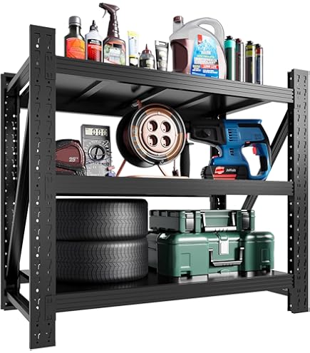Shelfplaza PROFI Schwerlastregal – 180x110x60cm, 5 Böden à 200kg, Stecksystem, Grau, Für Garage & Keller