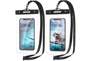 wonsar wasserdichte Handyhülle 7.8 Zoll wasserfeste handyhülle, Handytasche wasserdicht, Unterwasser handyhülle für iPhone 14 13 12 11 Pro Max XS Max X 8, Samsung Galaxy, Huawei
