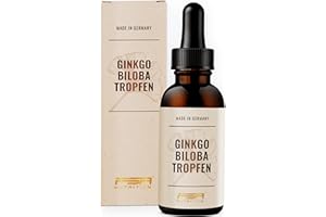 ‎FSA NUTRITION Ginkgo Biloba Tropfen 50 ml - mit 100 mg pro Tagesdosis - unter 1ppm Ginkgolsäure - Ohne Alkohol - Vegan - FSA Nutrition