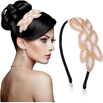 Cerchietto Largo Imbottito Con Perle Rosa Caldo – Accessorio Per Capelli Elegante, Regalo San Valentino Per Donna E Ragazza