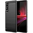 Sony Xperia 5 IV Case, Sony Xperia 5 IV Cover, Ultra-Thin Carbon Fiber Texture Phone Cover Silicone Bumper Soft TPU Rubber Shockproof Slim Protective Skin Case for Sony Xperia 5 IV, Black