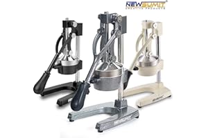 NEWSUMIT CREATIVE PRODUCTS NEWSUMIT Extracteur Manuel de jus Professionnel - Extraire Le jus Maximal Oranges Citrons et Plus - Base et poignée en Fonte à Usage intensif - Base antidérapante. (Gris)