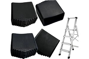 Yaxlo 4 stycken stegefötter, stegefötter, fotskydd för stegar, reservfötter till stegar, lämpliga för stegar med fyrkantrör på 2x4 cm (20×40 mm)