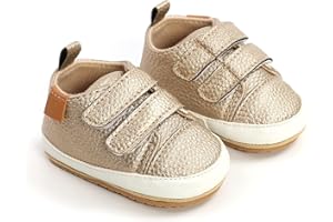 MAHUAOYIXI Scarpe in Pelle per Neonati Tinta Unita Scarpe da Bambine Chiuse Scarpe da Festa da Passeggio in Spiaggia all'aperto Scarpe Battesimo Neonata Bambina Elegante