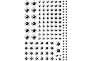 CTOP - Loisir créatif - Gommettes Yeux Noir et Blanc - 296 pièces