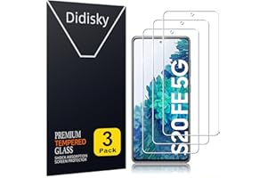 Didisky 3 sztuki Ochraniacz Ekranu Screen Protector Kompatybilny z Samsung Galaxy S20 FE, miękkim dotykiem, przezroczystym, 9H, łatwym do czyszczenia