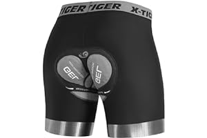 X-TIGER Short Cycliste Homme avec 5D Padded Short VTT Cyclisme Shorts Velo 5D Coussin Fast Drying Cuissard VTT Homme