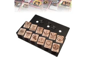 AOYIMY Tabletop Card Game Ability Tracking Counters, Token Storage Dispenser, token dispenser Pocket Life Counters, Pocket Life Counters for Trading Card Games, for Magic The Gathering(Color e)