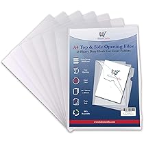 EcoEco A4 100% Recycled Bag Multi Punched Pocket 45 Microns Pk100 Open - View #7