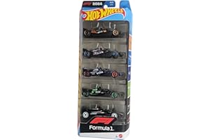 Hot Wheels Formula 1 2024 Die-Cast Cars, 5-Pack Collection, F1 Racing Cars