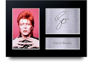 HWC Trading David Bowie Gift Signed A4 Printed Autograph Ziggy Stardust Glam Rock Music Gifts Print Photo Picture Display
