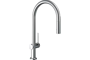 hansgrohe Talis M54 Mitigeur de cuisine 210, avec douchette extractible 2 jets, chromé, 72800000