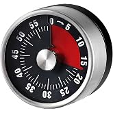 Gri Metal i&ccedil;i Siyah Mekanik Mıknatıslı Klasik Zilli Mutfak Zamanlayıcı Timer thr395sy