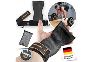 Jeff Iron - Auswahl aus Gewichthebergürtel mit Handgelenkbandagen und Zughilfen Krafttraining | Fitness Gürtel für Herren & Damen, Bodybuilding & Powerlifting | Lifting Straps Gym