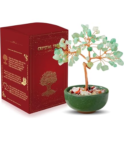 Albero Portafortuna In Cristallo Naturale 19 Cm – Simbolo Feng Shui Per Ricchezza E Prosperità, Decorazione Casa Ufficio