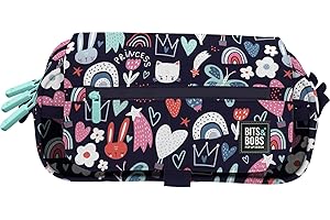 Grafoplas - Estuche Escolar Tres Compartimentos con Solapa, bits&Bobs