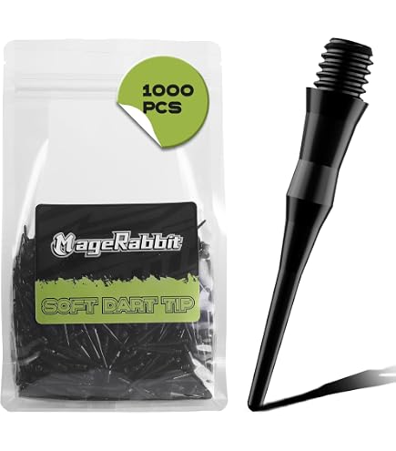 Lot De 200 Pointes Souples Noires Pour Fléchettes - 2BA - Robuste Et Stable