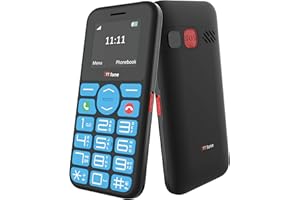 TTfone TT190 Big Button Basic Senior Unlocked Emergency Mobile Phone - Simple Cheapest Phone (with USB Cable)