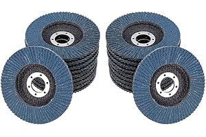 20 Stück Fächerscheibe 125 mm Korn 40 INOX für Winkelschleifer von Quantex. Fächerschleifscheibe Schleifscheibe Metall Lamellenscheibe Schleifmopteller