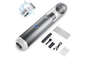 Minthouz Aspirateur à Main Puissant 17 000 Pa, aspirateur de Voiture avec Filtre HEPA Lavable, kit pour domestiques, Poils d'animaux domestiques et Voiture