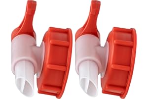 ‎ISOLATECH ISOLATECH SABEU Fluxx 2Stk. AH 23/61 HF Auslaufhahn für 20L und 30L Kanister mit DIN 61 Gewinde außen 60,5mm Lebensmittelecht Ausgießhahn Auslauftülle 23mm zum Umfüllen Abfüllen Dosieren ohne Gluckern