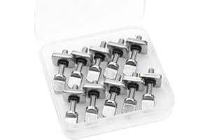 Mostfun 10 piezas tabla de surf Longboard tornillo de aleta con caja de plástico para SUP deslizante aleta tornillo y aleta placa kit plata