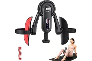 Lårtränare bäckenbottentränare benpress för kvinnor och män för hemmet LED-skärm, 0–135 pund (61 kg) justerbart motstånd, add