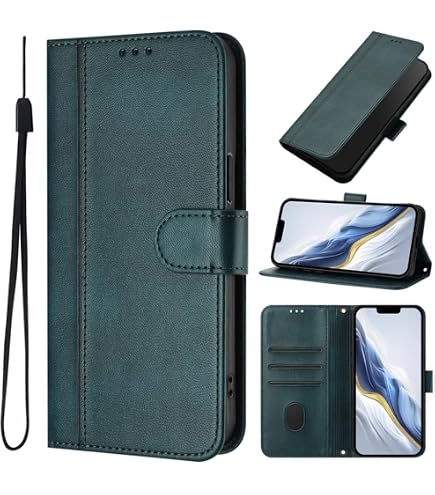 EASSGU Leder Flip-Handyhülle Für Vivo Y28 (6.68 Zoll) – Mit 3 Kartenfächern, Magnetschalter, Helles Lila