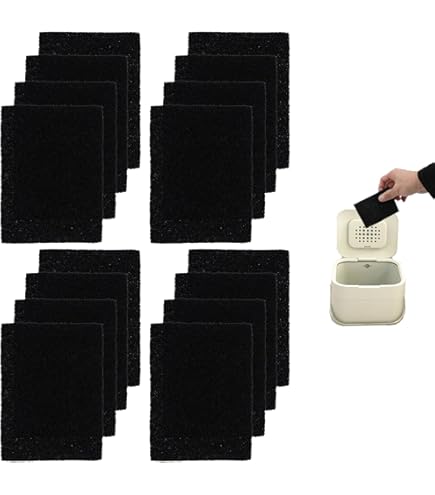 10 Filtri Al Carbone Attivo Per Bidoni - Antiodore Per Compost E Rifiuti, 11x11x1cm - Foto 14