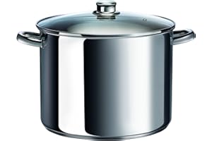 Kitchen Fun by Beka 13113244 Marmite + couvercle verre en acier inoxydable 24 cm