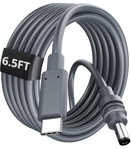 MEIRIYFA USB 3.1 Type-C Mâle Vers DC 5,5 X 2,5 Mm Mâle Femelle Câble D' Extension De Prise D'alimentation Pour Téléphones Tablettes – 25 Cm