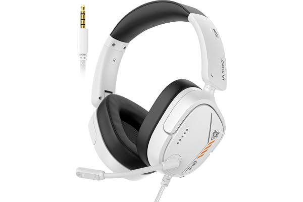 NUBWO HG04L Cascos Gaming para PS5/PS4, Xbox Series X|S/Xbox One, Switch | Auriculares Gaming con Ligeros (250 g), Micrófono Unidireccional Nítido, Almohadillas de Espuma Viscoelástica, 3,5 mm