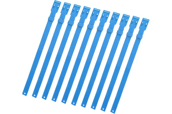 Collier de Mouton en PU Réglable Multifonctionnel Doux, 10 Pièces pour l'Isolement des Grappes, Bleu