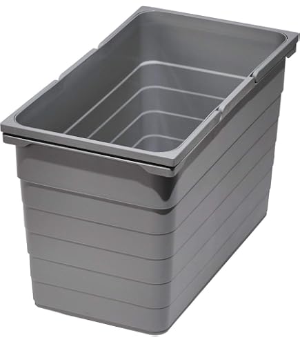 Ninka eins2vier Coperchio per 6 L Secchio dei Rifiuti 208 x 137 x 16 mm grigio scuro Cestino della Spazzatura Secchio