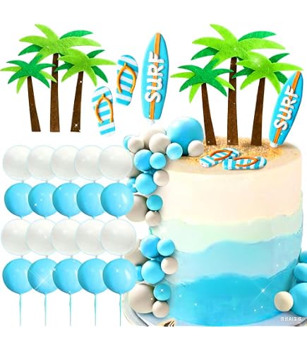 13 Pezzi Tavola Da Surf Spiaggia Surf Torta Di Compleanno