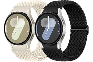 Netolo Pleciony pasek do zegarka Samsung Galaxy Watch 6 40 mm/ 44 mm / Galaxy Watch 7 / Galaxy Watch 4 5, nylonowy sportowy pasek do zegarka Watch 4/6 Classic / Watch 5 Pro 45 mm / FE 40 mm