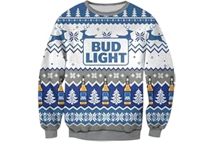 KASHYKE Bier Weihnachtspullover Herren Lustig Alkohol Weihnachtspulli Bier Pullover Hässlich Ugly Christmas Sweater Xmas Bier Weihnachts Pullover Hoodie Sweatshirt Damen Herren Weihnachtsoutfit