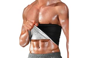 Giutsaull Faja Reductora Hombre Faja Deportiva de Neopreno Adjustable, Cinturón de Sudoración de Sauna, Waist Trainer para Adelgazar Abdominal, Moldea la Cintura, Fitness, Ejercicio