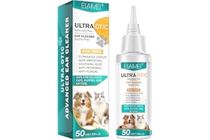 FROVETANI Dog Ear Cleaner, Ear Infection Treatment for Dogs Cats, Dog Ear Drops for Infection Antibiotics, Effective Eliminates Ear Odour, Dirt and Debris, Pets Ultra-Otic Advanced Ear Cleaner Solution (50ml)