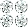 ARUN Unbrakable Plastic Wheel Cover Silver Colour for universal model (13inch) Set of 4 Piece