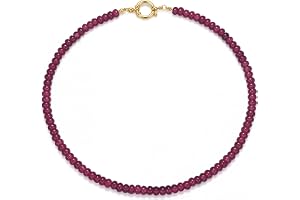 Morfetto Pärlhalsband med pärlor för kvinnor, bohemiskt halsband med pärlor i natursten