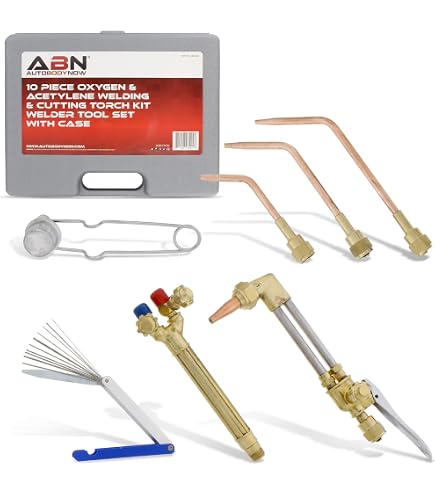 RX WELD Medium Duty Oxy Acetylene Torch Kit - Welding & Cutting Set With Regulators & Case