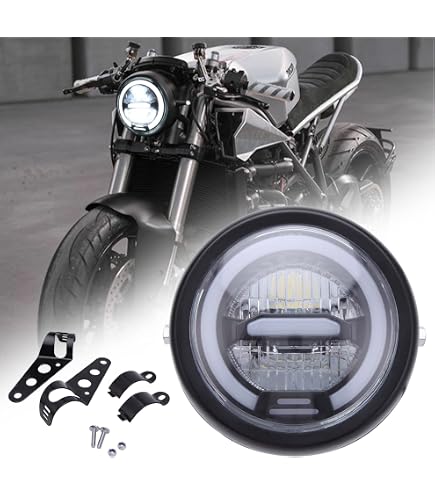 Phares Avant E4 Type 1 Pour Quad ATV Bashan BS200S-7 - Ampoule 12V (feux De Route/croisement/position) - Compatible 50-250 Cm3 - 5