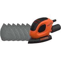 Lot De 60 Feuilles Abrasives Triangulaires Pour Ponceuse Black & Decker Mouse - Grains 40 à 240 - Compatible Avec Les Ponceuses De Détail 140 Mm - 11